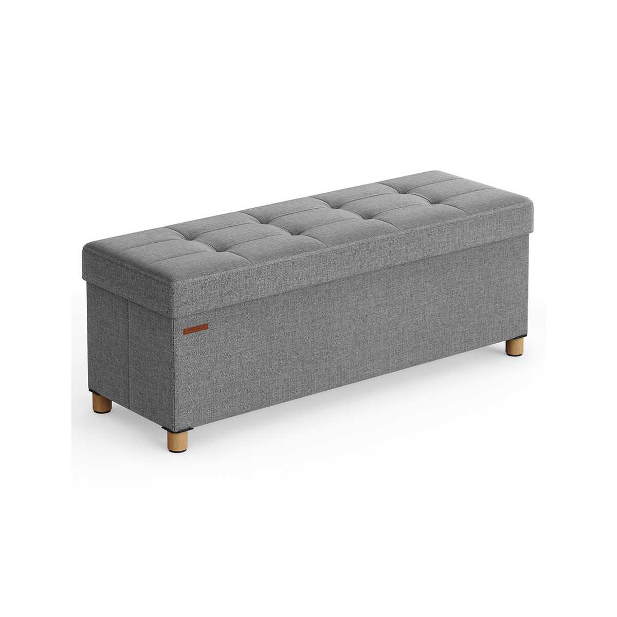 Songmics Pufs 38x110x40cm., pelēks/gaiši brūns