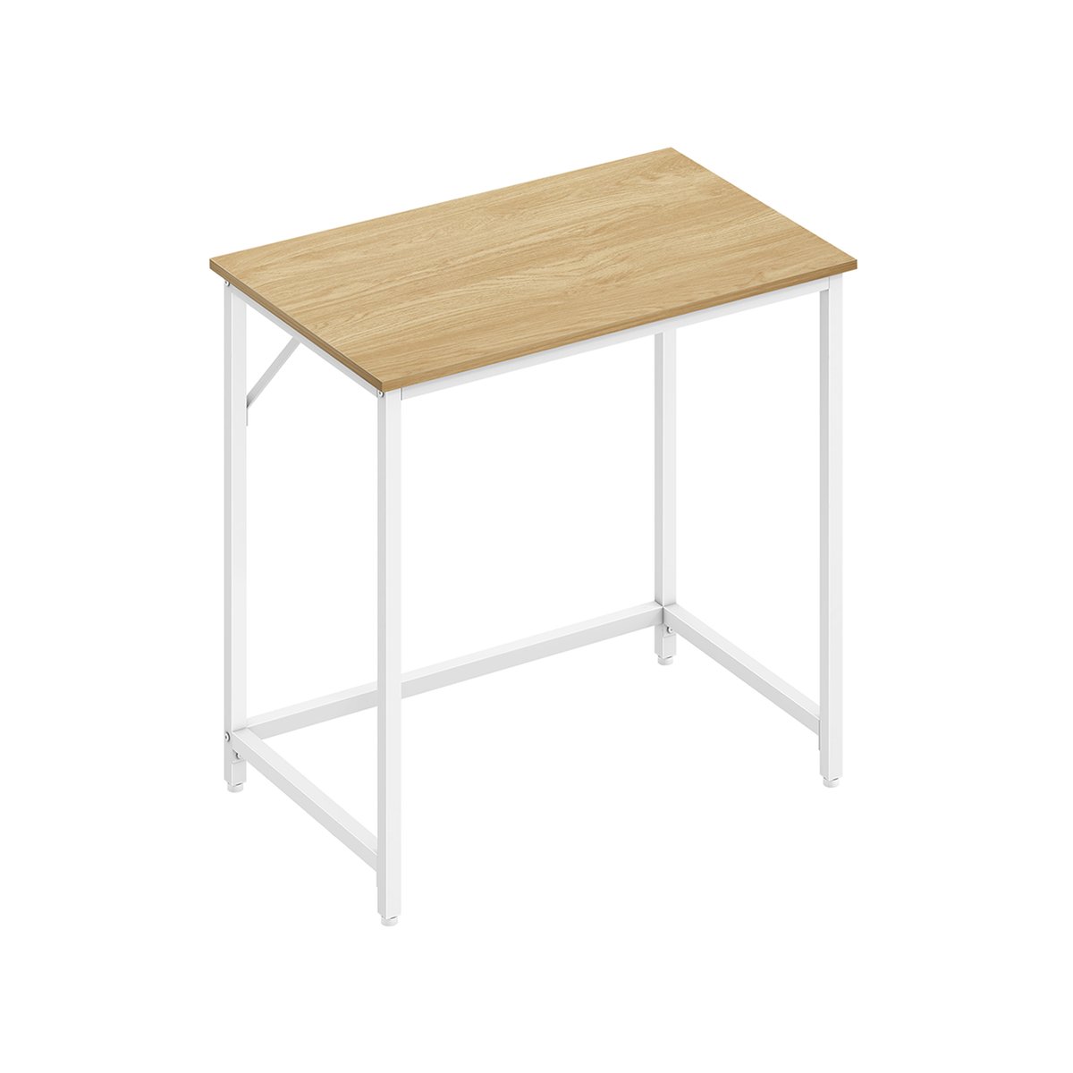 Songmics Rakstāmgalds 50x80x76cm, gaiši brūns/balts