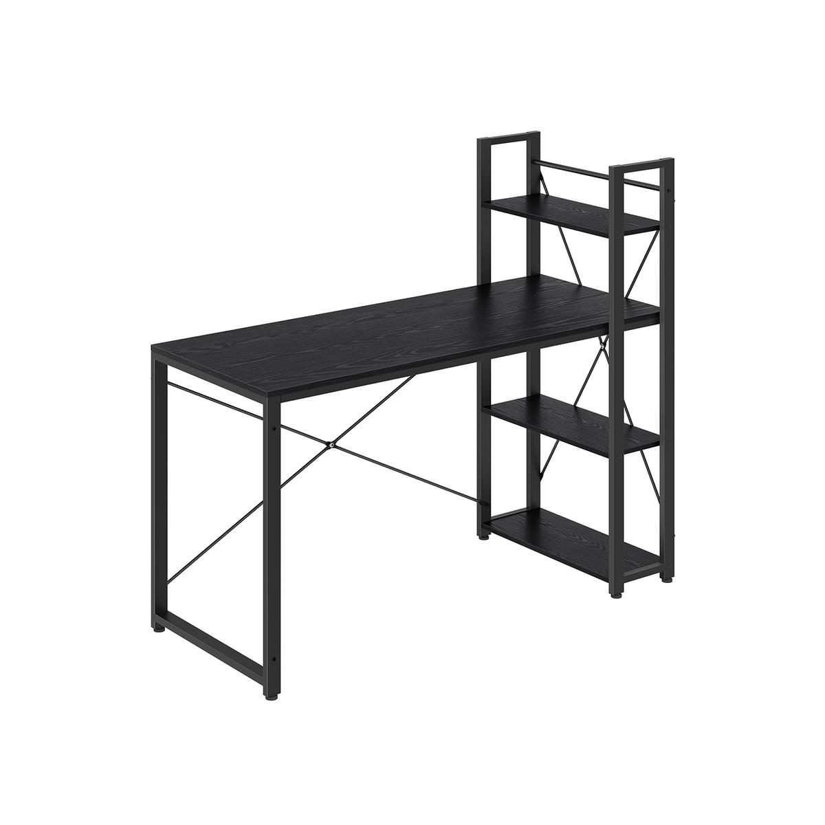 Songmics Rakstāmgalds ar plauktiem 56x137,2x120cm