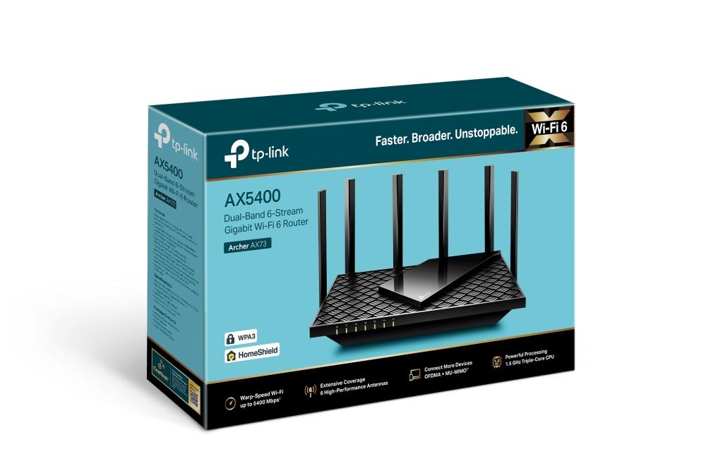 Maršrutētājs TP-LINK Archer AX73, 802.11ax