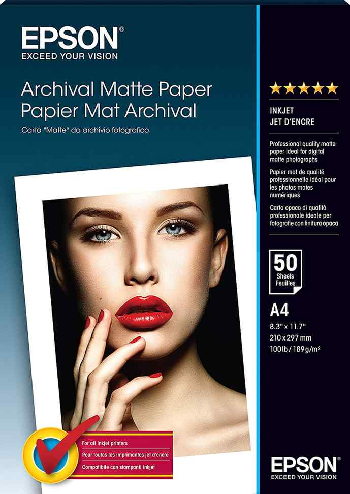 Matēts papīrs Epson Archival Matte Paper