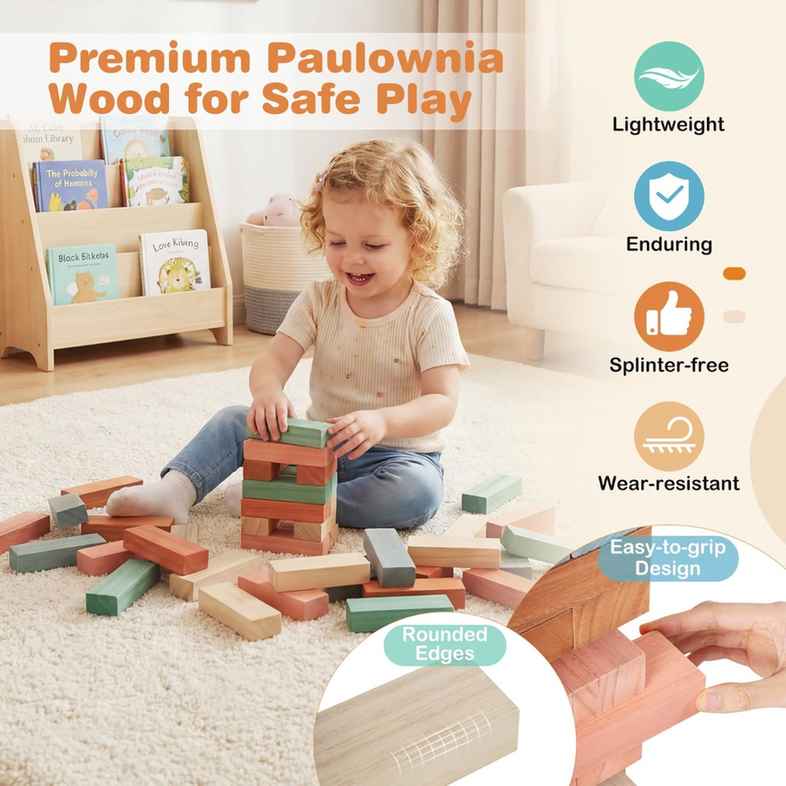 Promotion Koka klucīši, 54 gab, Daudzkrāsaini
