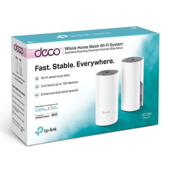 Mesh Wi‑Fi sistēma TP-LINK Deco E4