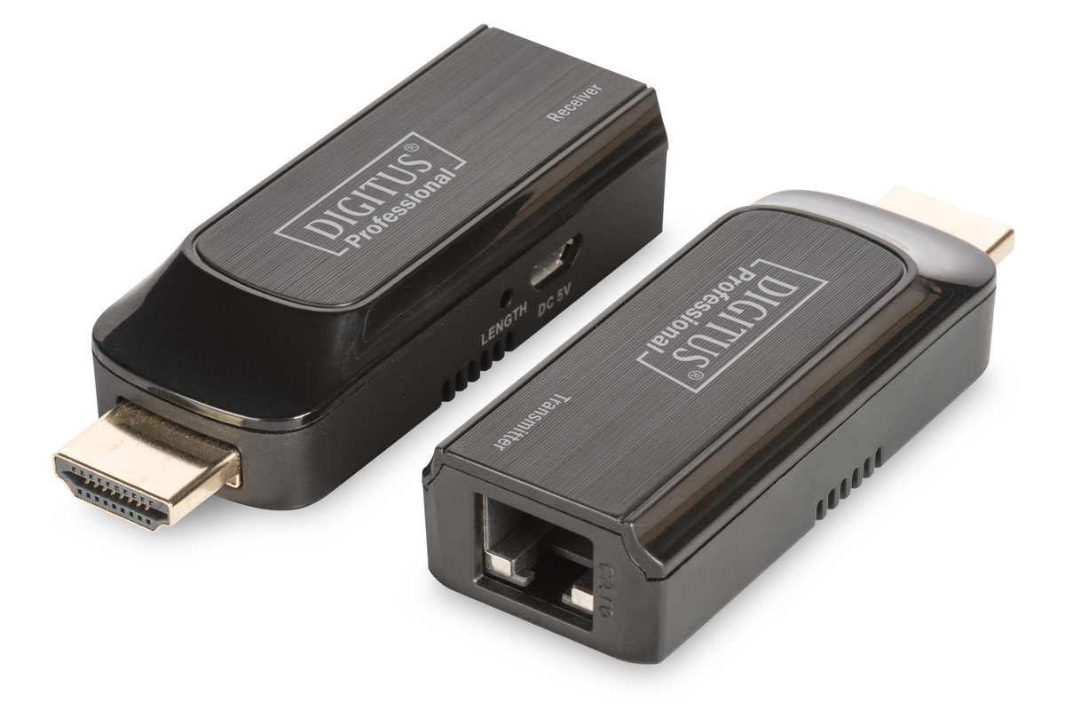 Mini HDMI pagarinātāja komplekts Digitus DS-55203