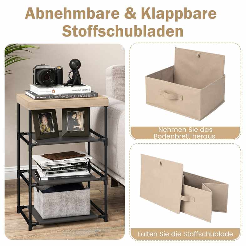 Promotion Naktsgaldiņš, 3 atvilktnes, Brūna, 40