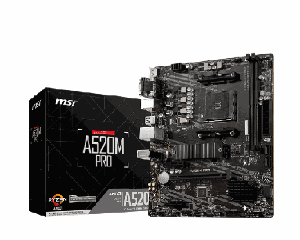 AMD Pamatplate MSI A520M PRO, 2
