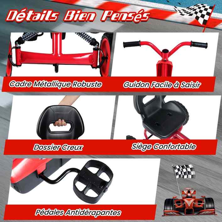 Promotion Bērnu pedāļu kartings, Sēdeklis ar