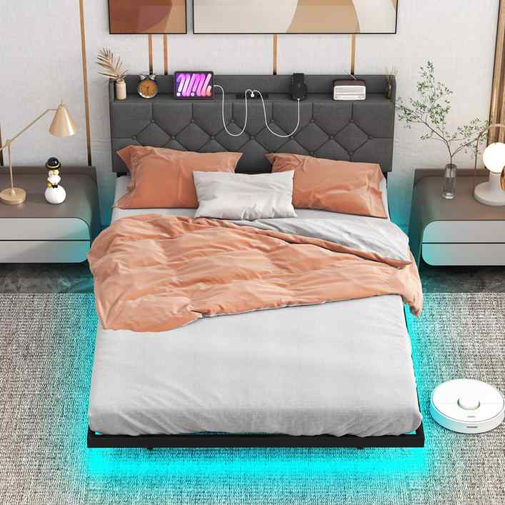 Promotion Plūduriuojanti lova su LED apšvietimu