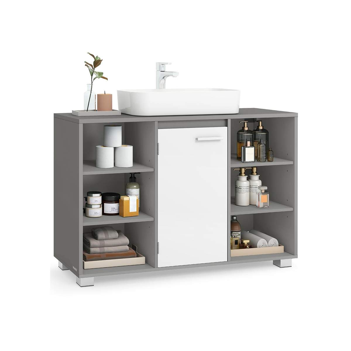 Songmics Izlietnes skapītis VASAGLE BBK507G01, Ar