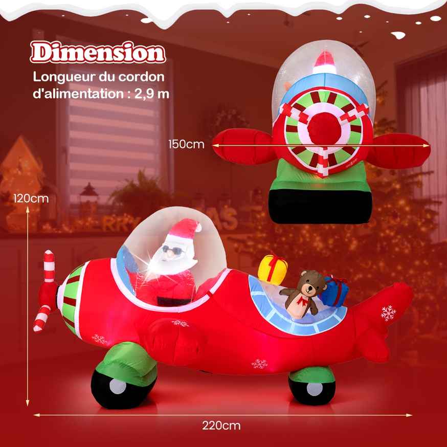 Promotion Piepūšama Ziemassvētku dekorācija, 3 LED