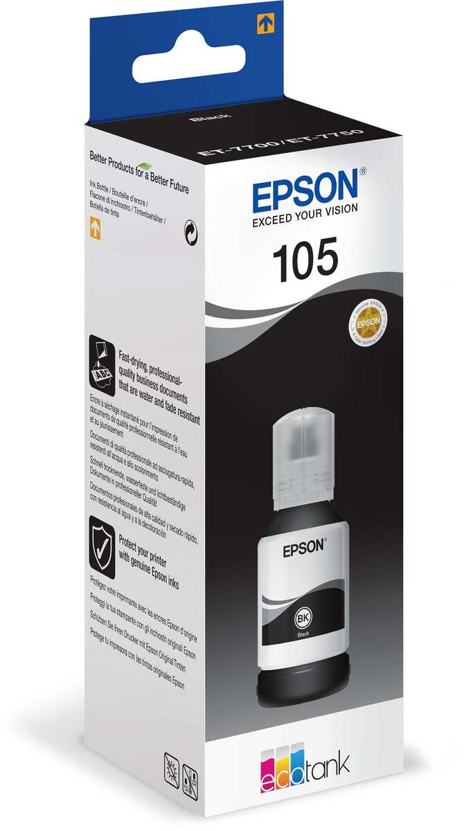Tintes pudelīte Epson EcoTank 105, 140