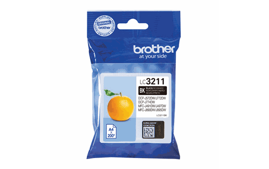 Tintes kasetne Brother LC3211BK, viena kasetne