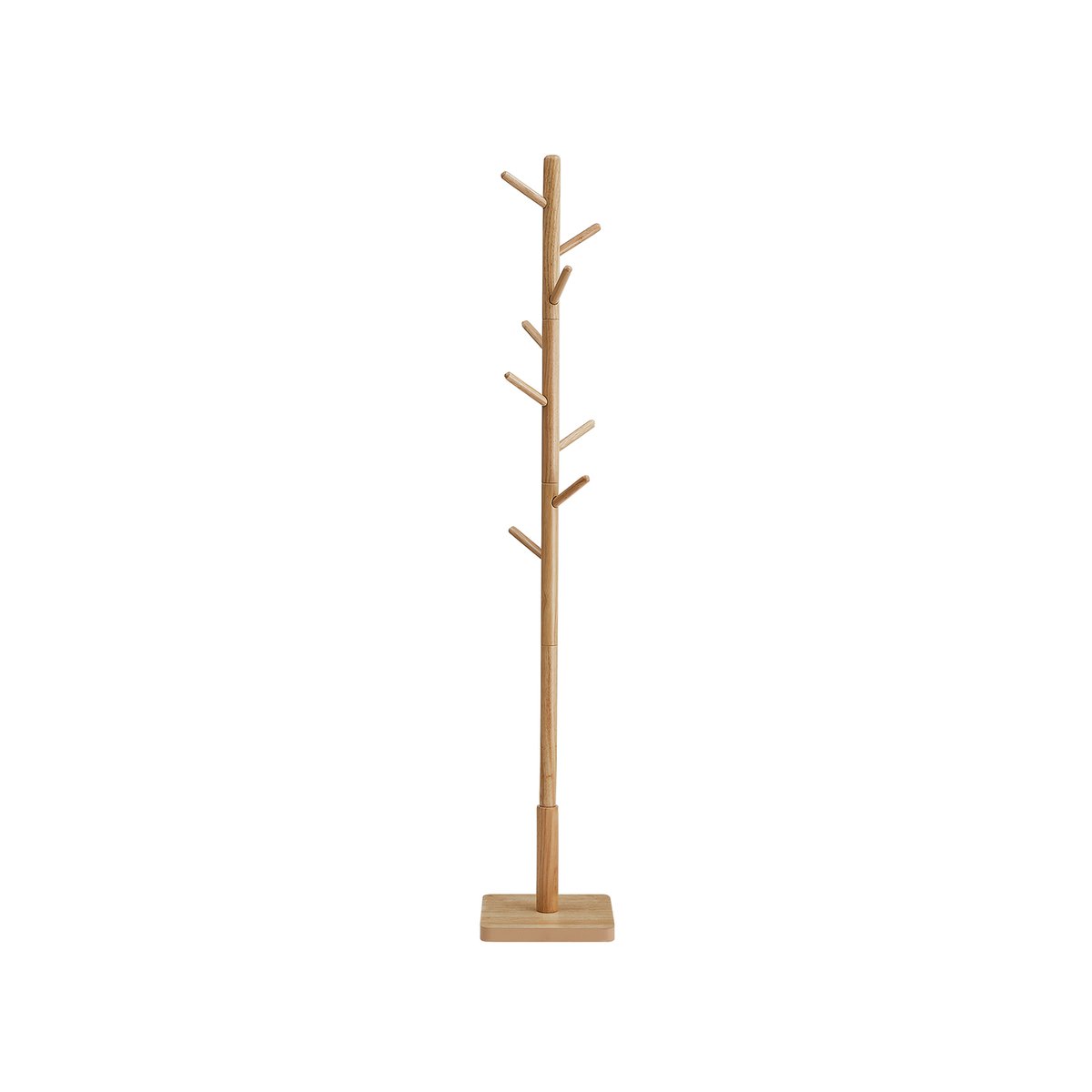 Songmics Mēteļu pakaramais 30x30x176cm, gaiši brūns