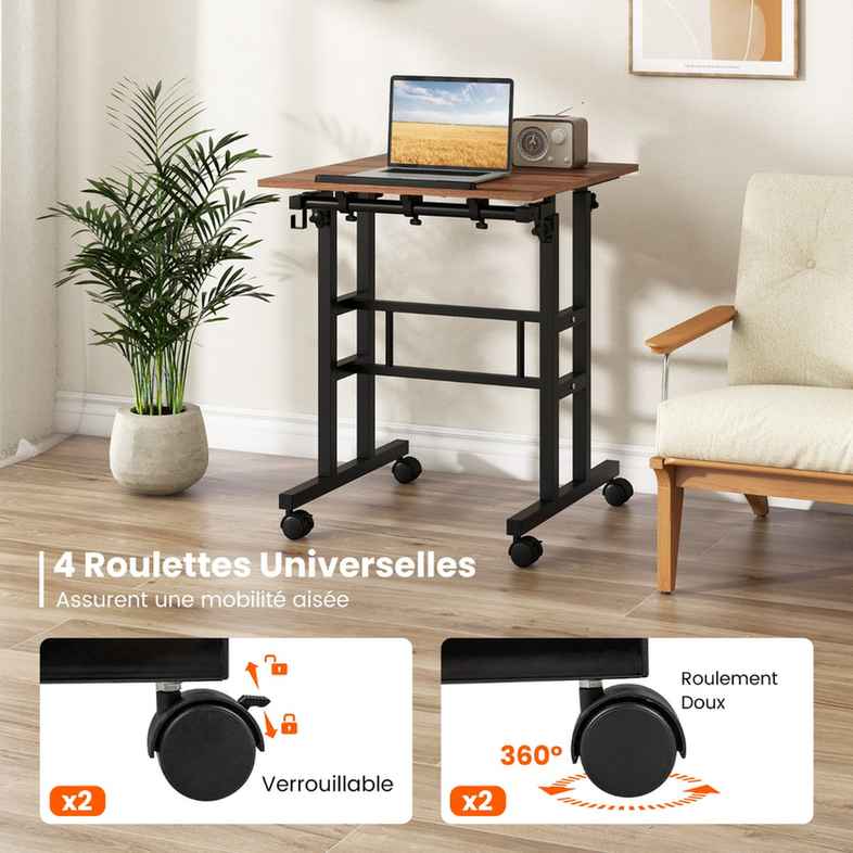 Promotion Regulējama augstuma galds, 2 virsmas