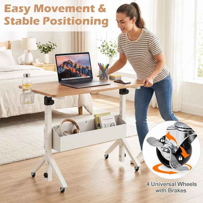 Promotion Regulējama augstuma galds, Mobilais ar