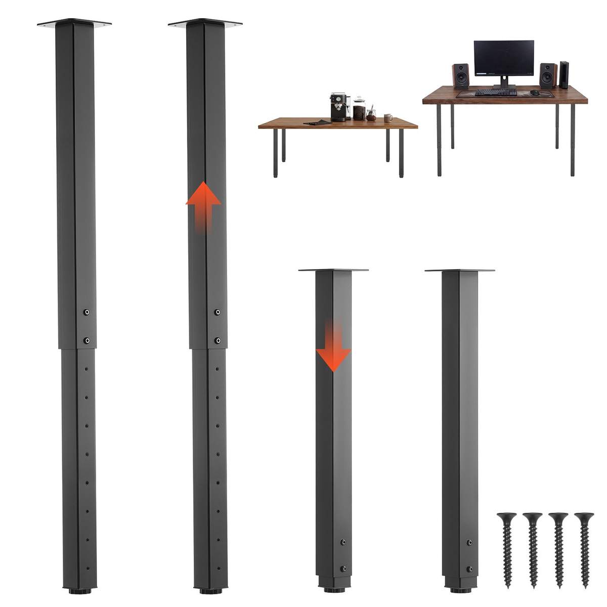 Regulējamas galda kājas VEVOR HXZTFG24-40, 4