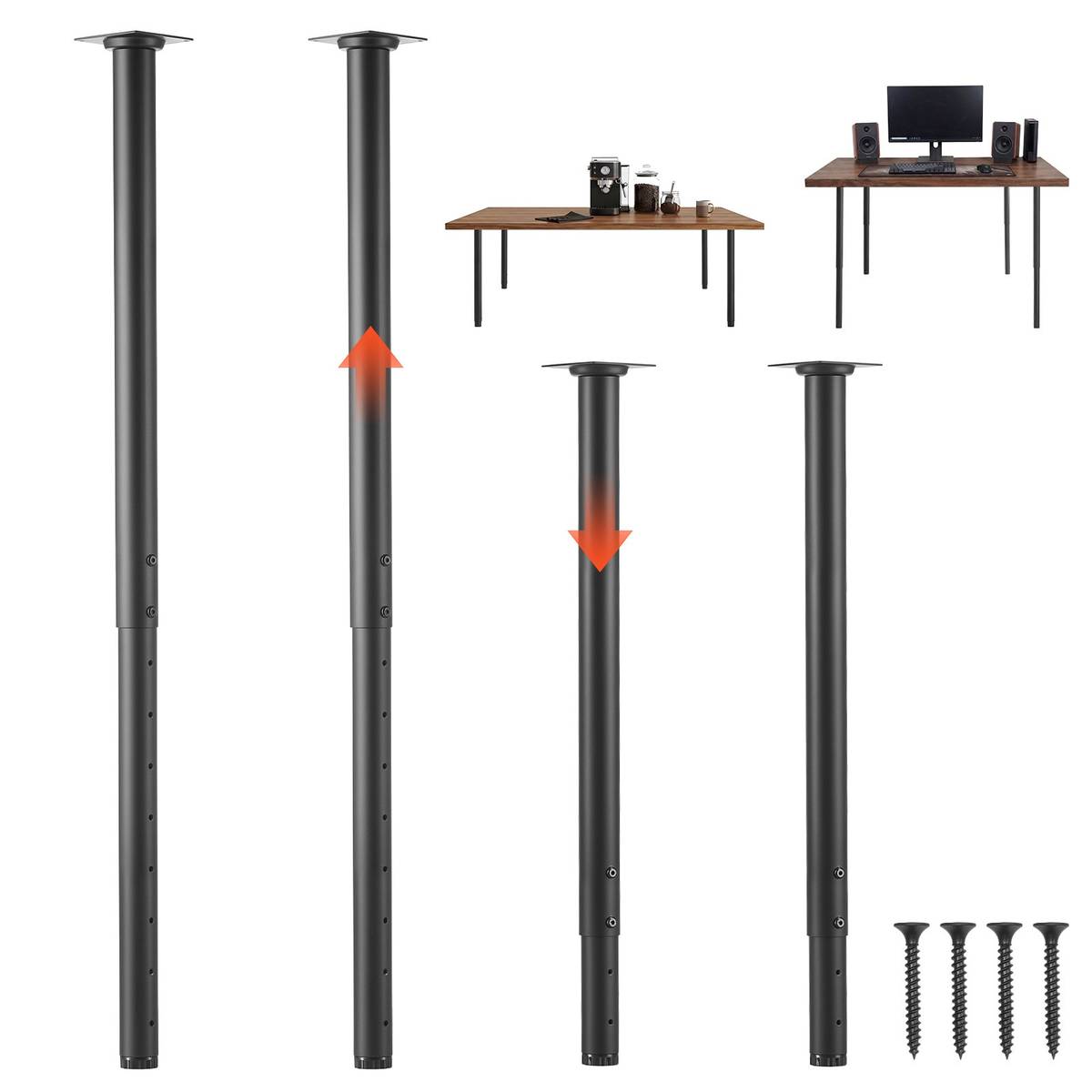 Regulējamas galda kājas VEVOR HXZTYG24-40, 4