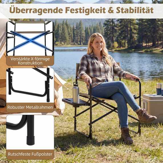 Promotion Režisora krēsls, ar sānu galdu