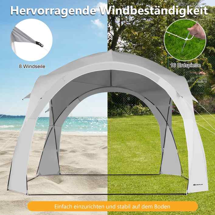 Promotion Saulės pavėsinė 335x335x260 cm, balta