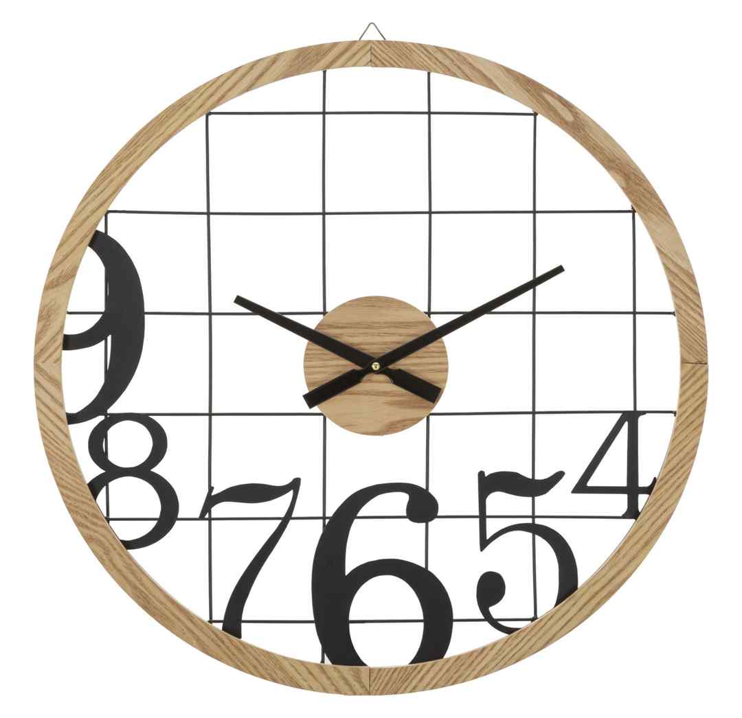 Mauro Ferretti Sienas pulkstenis Numbers, Melns