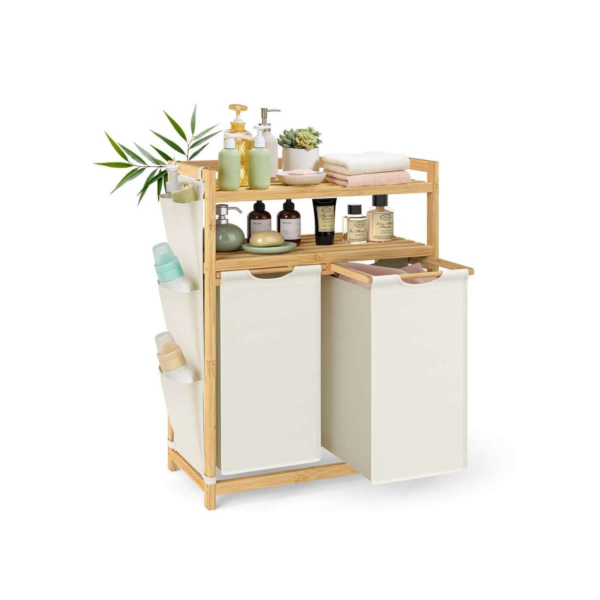 Veļas grozs SONGMICS RLH200W01, 2 nodalījumi