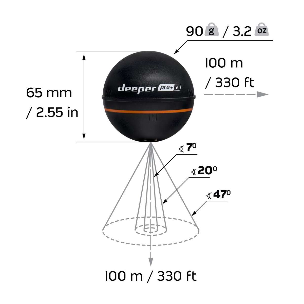 Sonāra aparāts Deeper Smart Sonar PRO+2