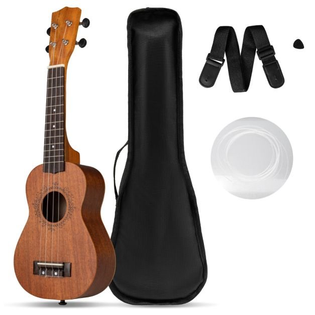 Promotion Soprāna ukulele, 12 ladas, ar