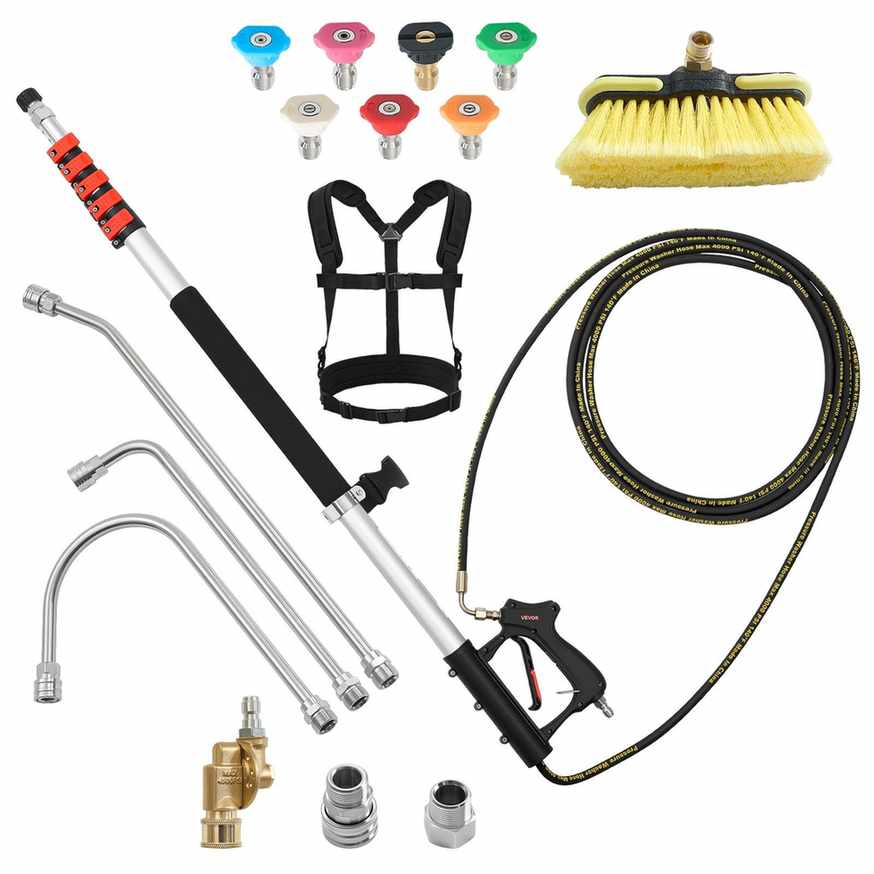 Teleskopisks augstspiediena mazgāšanas kāts VEVOR SSG05