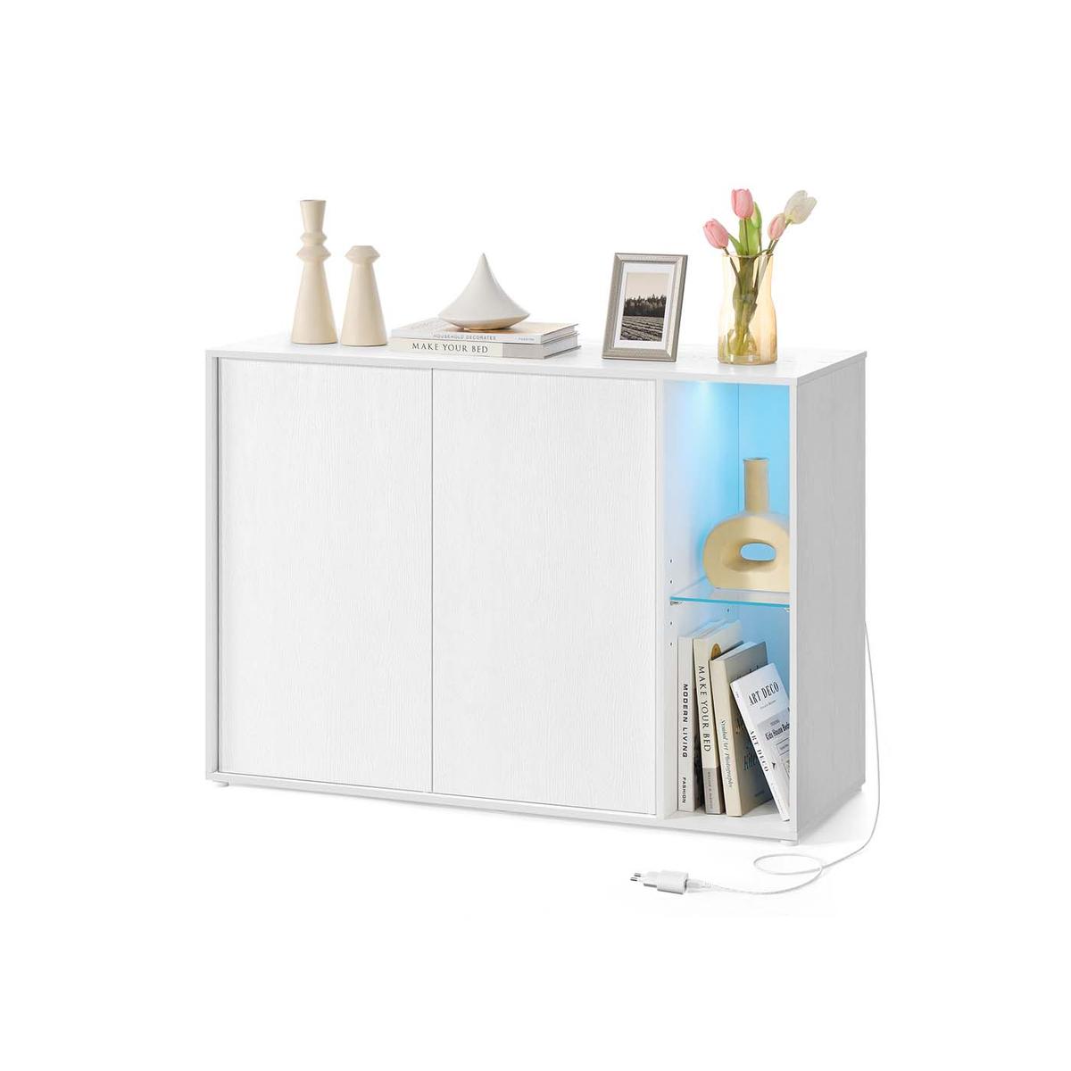 Televizora galdiņš SONGMICS HOME BBK372W01, ar
