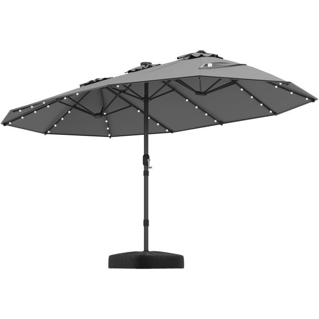 Promotion Terases saulessargs, divpusējs, 48 LED