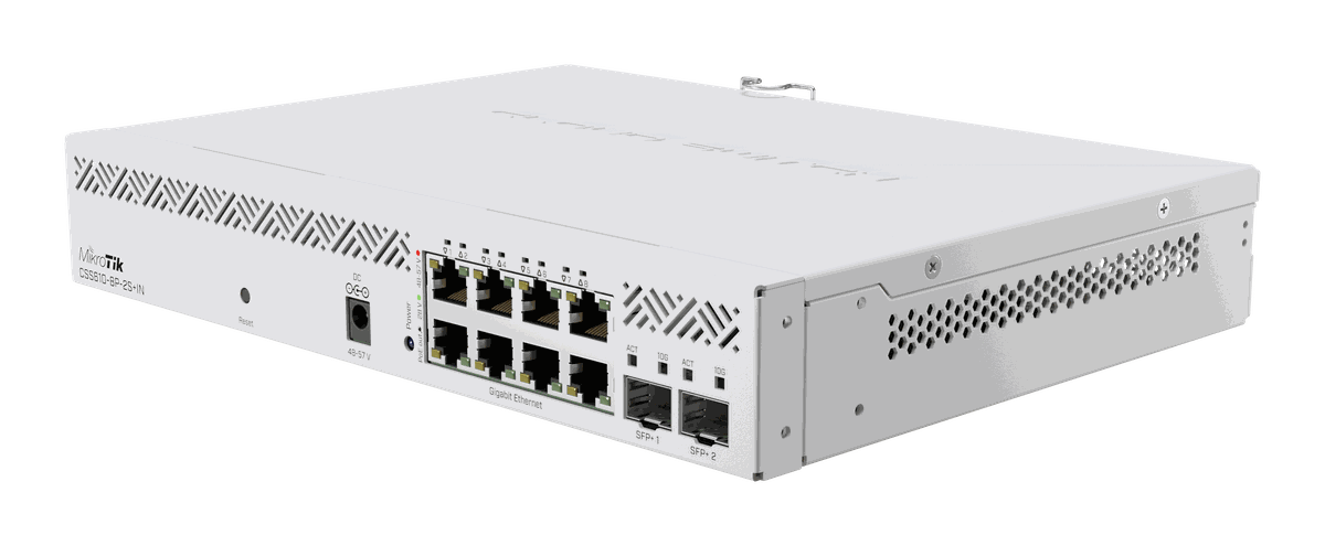 Tīkla komutators MikroTik CSS610-8P-2S+IN, 8 Ethernet