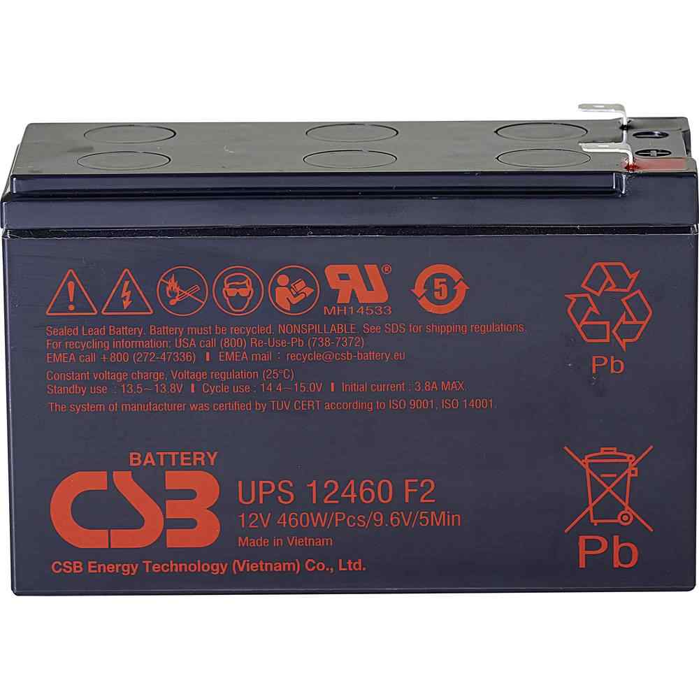 UPS akumulators CSB Battery UPS12460F2, AGM