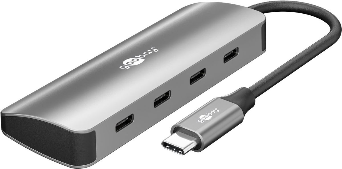 USB centrmezgls Goobay Slim 4-Port USB