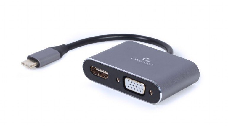 USB Type-C uz HDMI un VGA