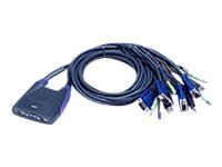 USB VGA un audio KVM slēdzis