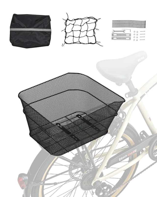 Vevor Aizmugurējais velosipēda grozs, metāla, ar