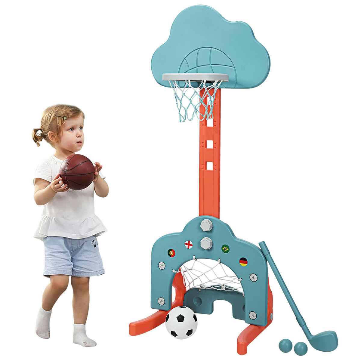 Promotion Bērnu 3 vienā basketbola grozs