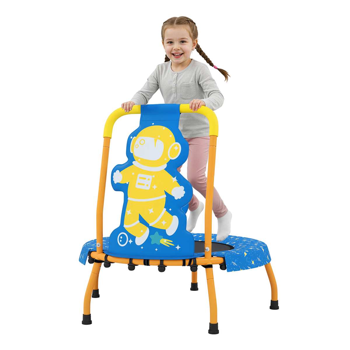 Promotion Bērnu batuts, Zila/oranža, Ø 45