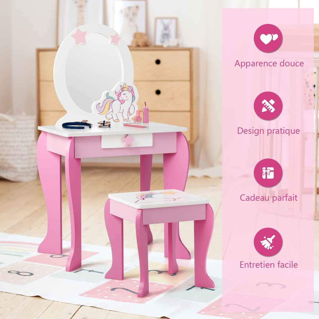 Promotion Bērnu kosmētikas galdiņš, 1 atvilktne