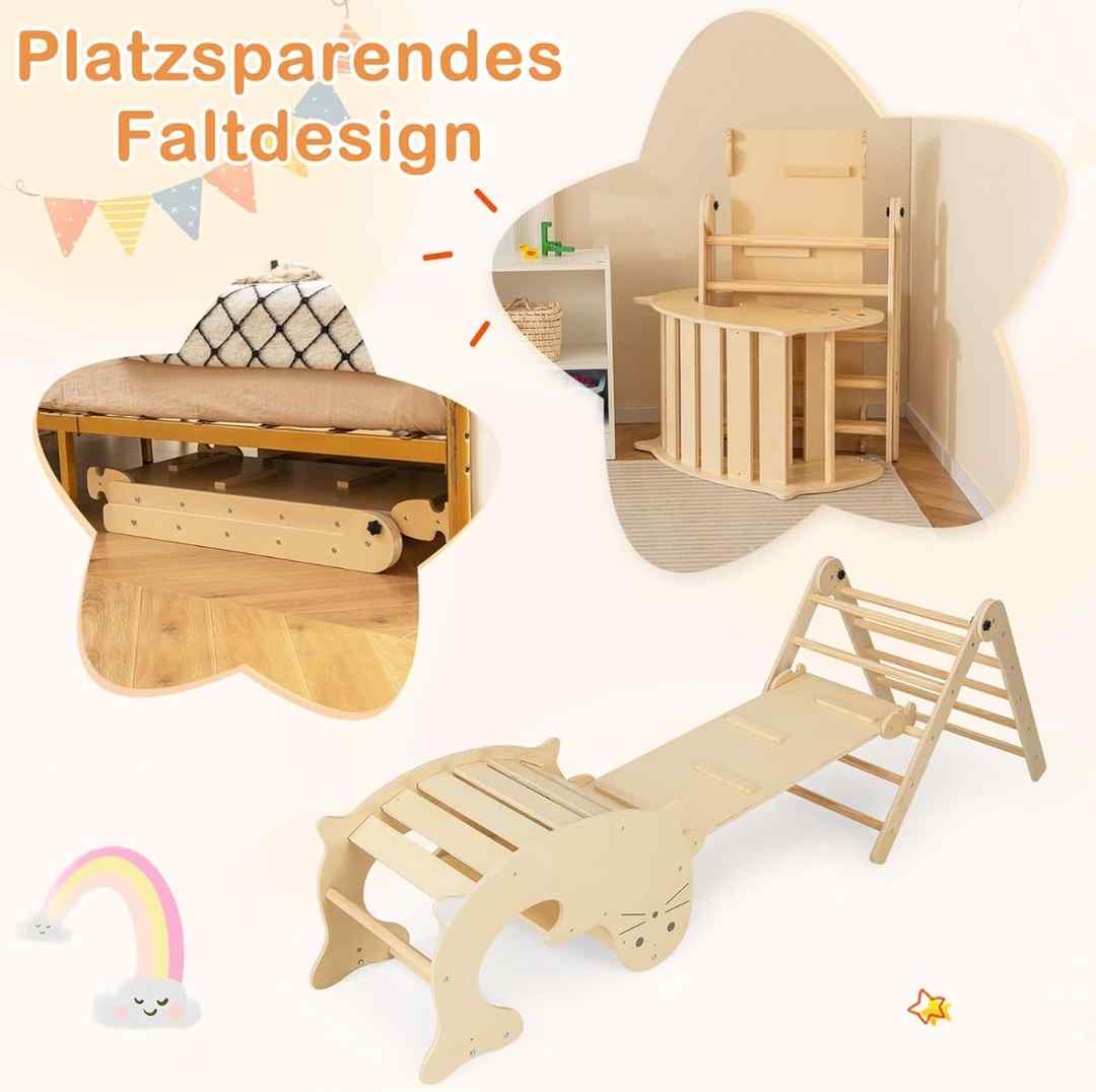 Promotion Vaikų laipiojimo žaislas 7-in-1, medinis