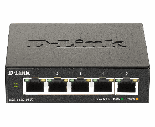 Pārvaldāms L2 komutators D-Link DGS-1100-05V2/E, 5