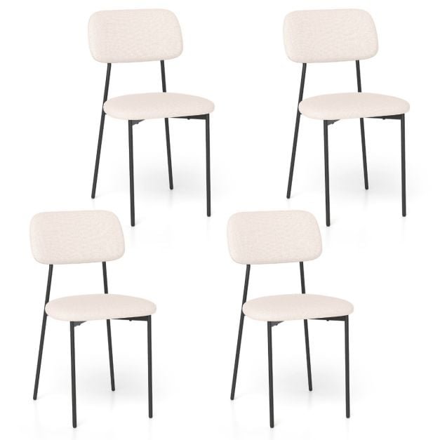 Promotion Ēdamistabas krēsli, 4 gab, Bēša/melna