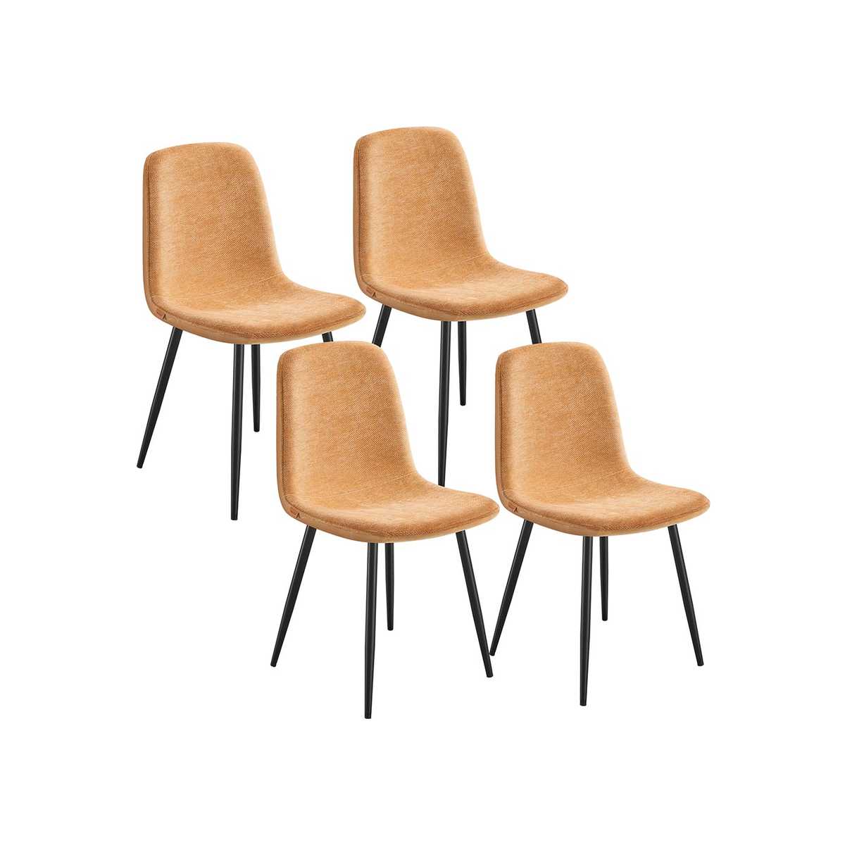 Songmics Ēdamistabas krēslu komplekts VASAGLE, 4