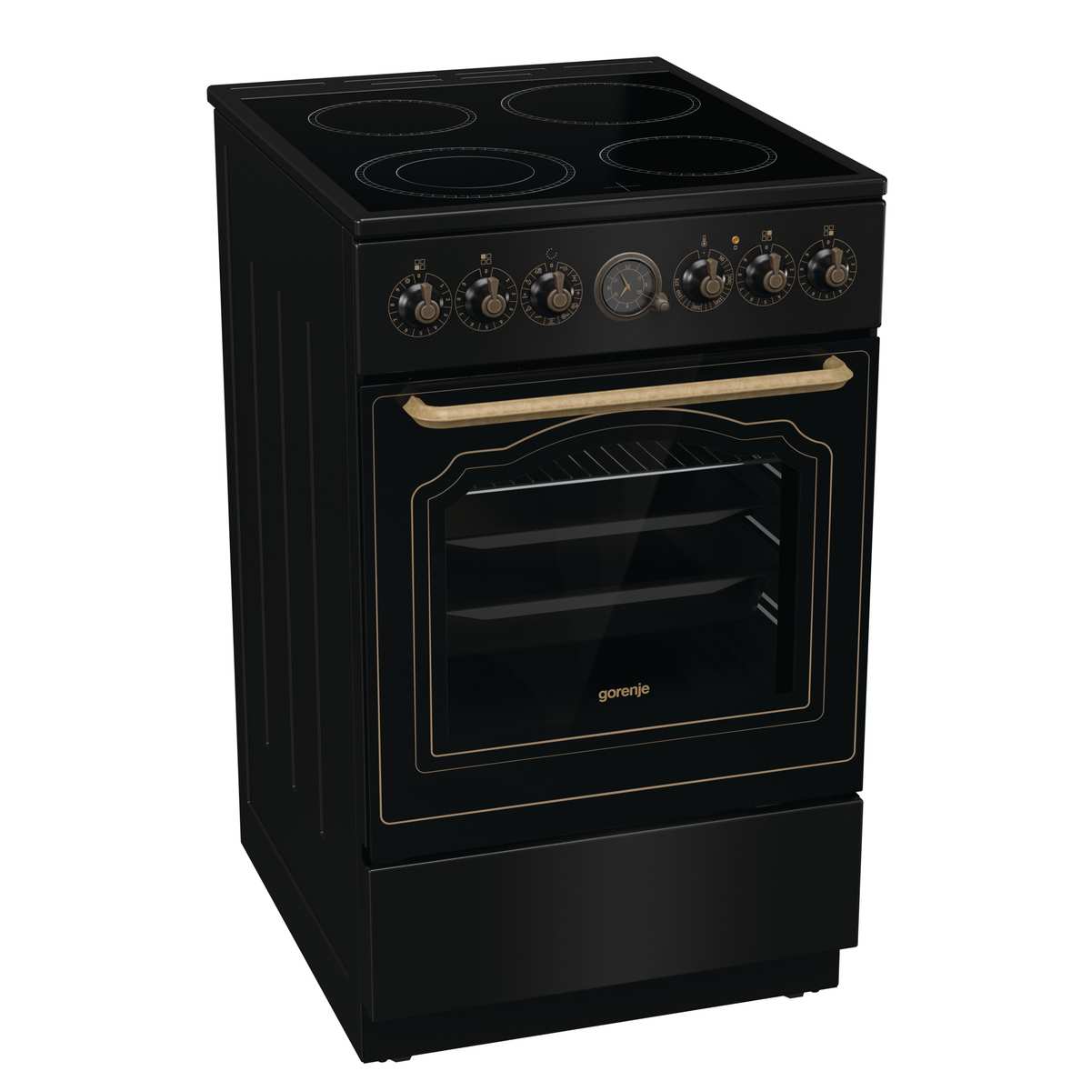Plīts Gorenje GECS5B70CLB, stikla keramikas virsma