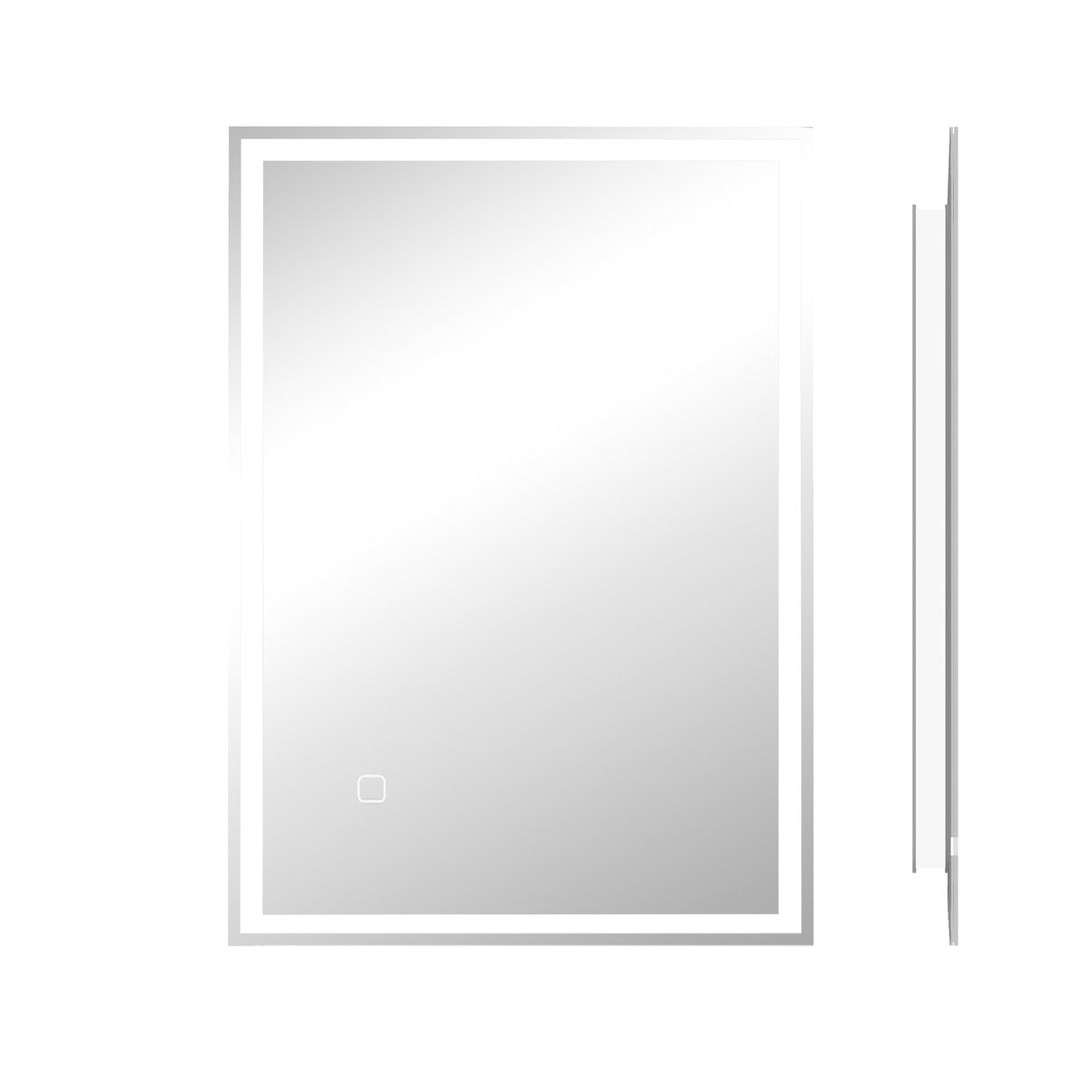 Aosom Vannas istabas spogulis, LED, 50