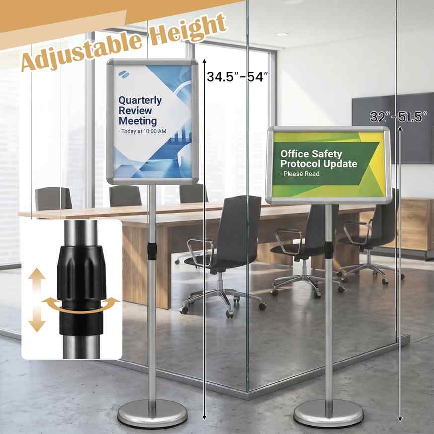 Promotion Izkārtņu statīvs, A3, Sudraba, 27