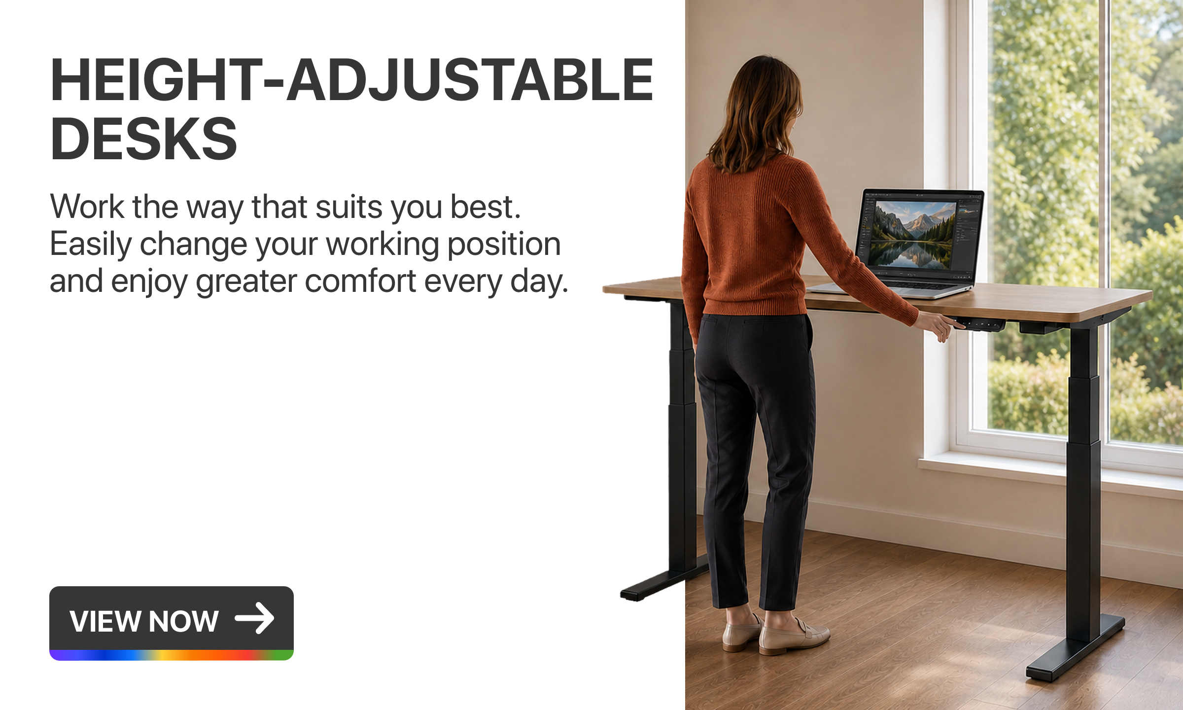 Height-adjustable desks