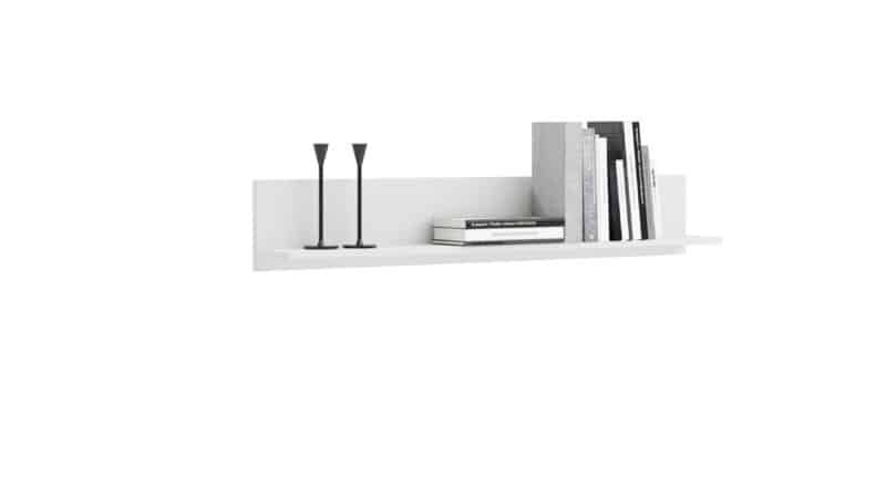 Plaukts 155x18x16 cm, balts