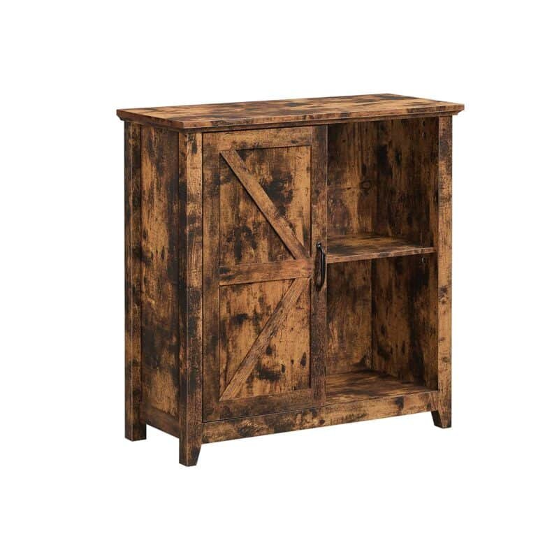 Industriālā stila skapis, vintage brūnā krāsā