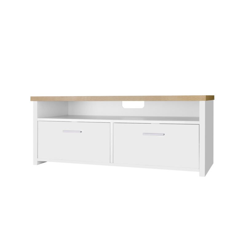 TV galds ar veramām durvīm LTC01WN, balts
